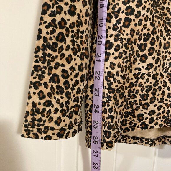 LIZ CLAIBORNE Leopard print long sleeve plus size top ~ VINTAGE XL 1X goth shirt - Picture 5 of 12